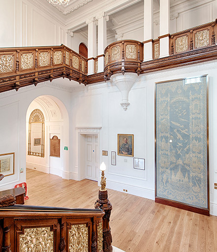 Battle of Britain Lace Panel on display