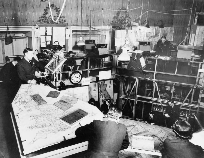 Black and white photograph of RAF Bentley Priory, Headquarters of Fighter Command